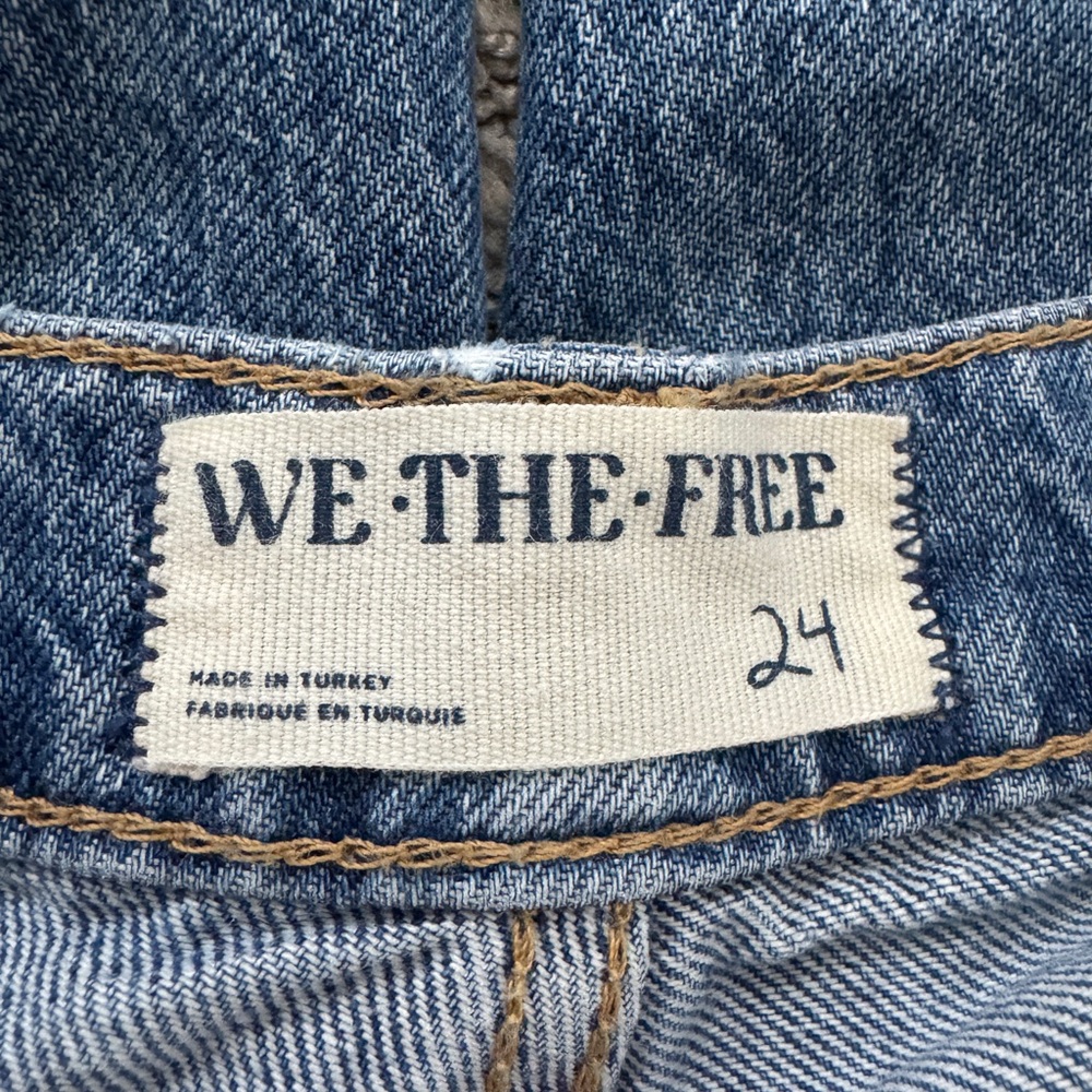 Free People wide leg jeans 24 - Picture 3 of 5